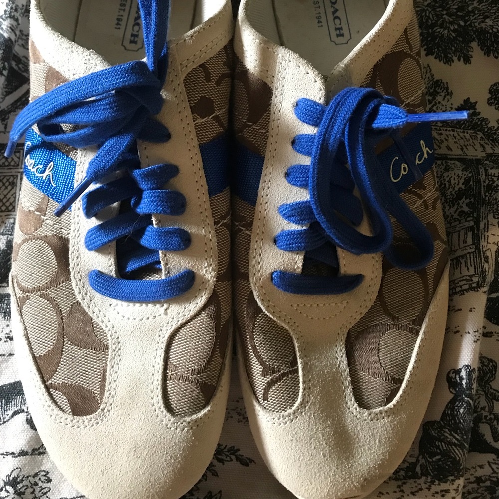 Coach tennis shoes size 8 ½ women’s flats